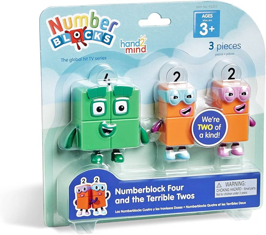 hand2mind Numberblocks Four and The Terrible Twos, Toy Figures Collectibles, Small Cartoon Figuri... | Amazon (US)