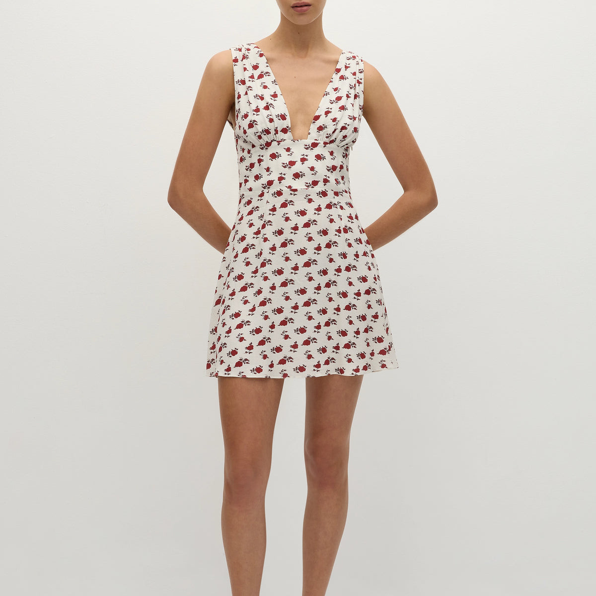 Mela Mini Dress Hazy Rose Deep Red | Faithfull (AU)