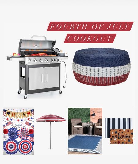 Fourth of July patio decor. Home entertaining. Outdoor furniture, Fourth of July cookout

#LTKFamily #LTKSeasonal #LTKHome