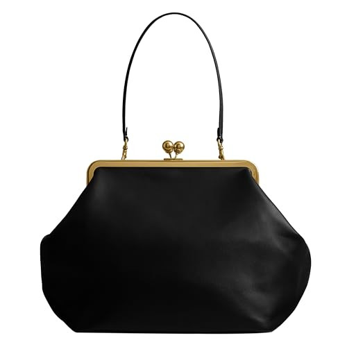 Coach Large Kisslock Frame Bag, B4/Black | Amazon (US)