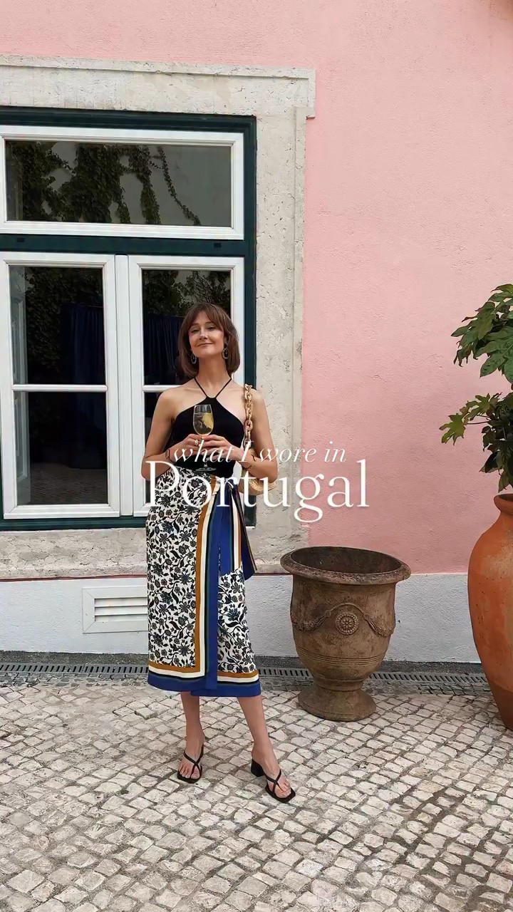 When dressing for Lisbon, my tips: embrace color. Leave the heels. 

I brought one very reasonable pair for a black tie dinner party, but wore flats for everything else. The cobblestone sidewalks are steep and very slippery, so rubber soles are key. Bring sneakers!

Lisbon as a city leans casual and a bit beachy. Loose, breathable pieces are great and don’t be afraid to wear vibrant prints.

#LTKTravel #LTKOver40 #LTKSeasonal