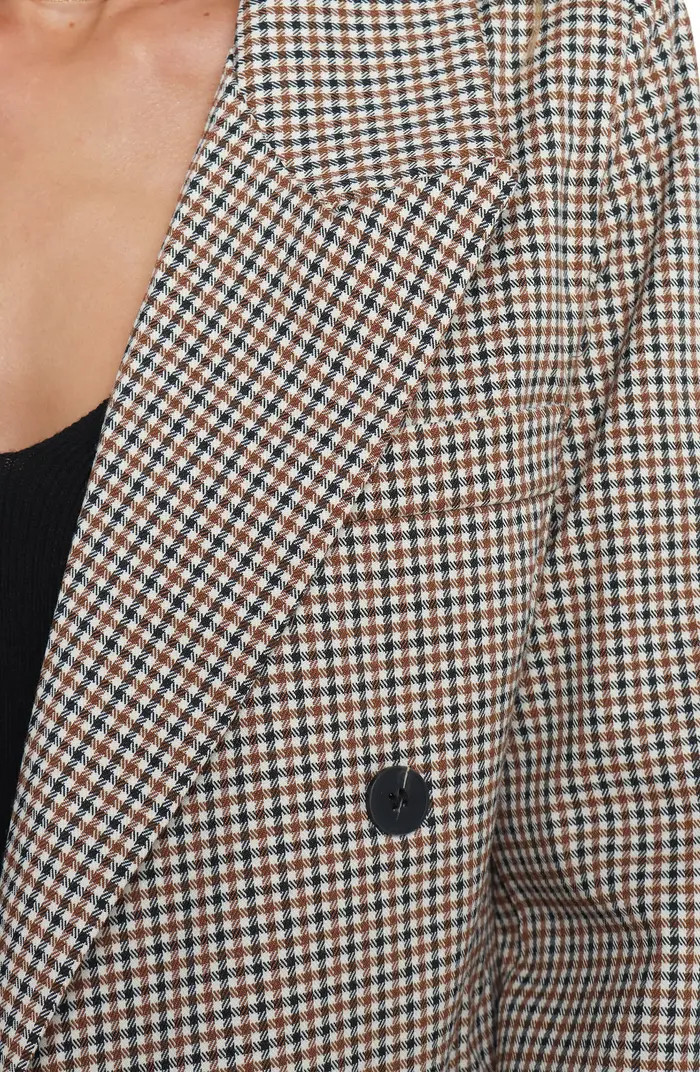 Petal & Pup Juliette Check Double Breasted Blazer | Nordstrom | Nordstrom
