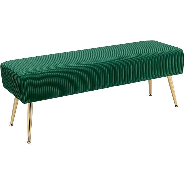 Ball & Cast Upholstered Bench, 48" W, Emerald - Frame | Amazon (US)