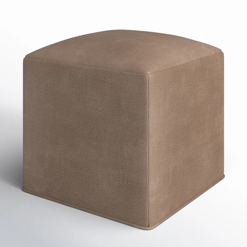 Cupertino Outdoor Leather Upholstered 18 Cube | Wayfair North America