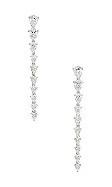 SHASHI The Line Earring in Silver from Revolve.com | Revolve Clothing (Global)
