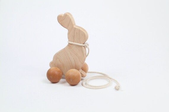 Bunny Pull-Toy | Etsy (US)
