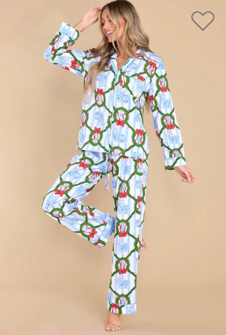 The perfect grand millennial Christmas pajamas 

#LTKSeasonal #LTKunder100