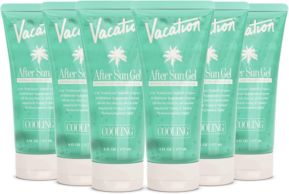 VACATION Mini After Sun Gel, Travel Size Soothing Aloe Vera Gel for Sunburn Relief, Hydrating & C... | Amazon (US)