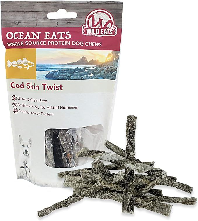 Wild Eats Cod Single Ingredient Dog Treats, Dog Chews & Dog Snacks (North Atlantic Cod - Great Al... | Amazon (US)