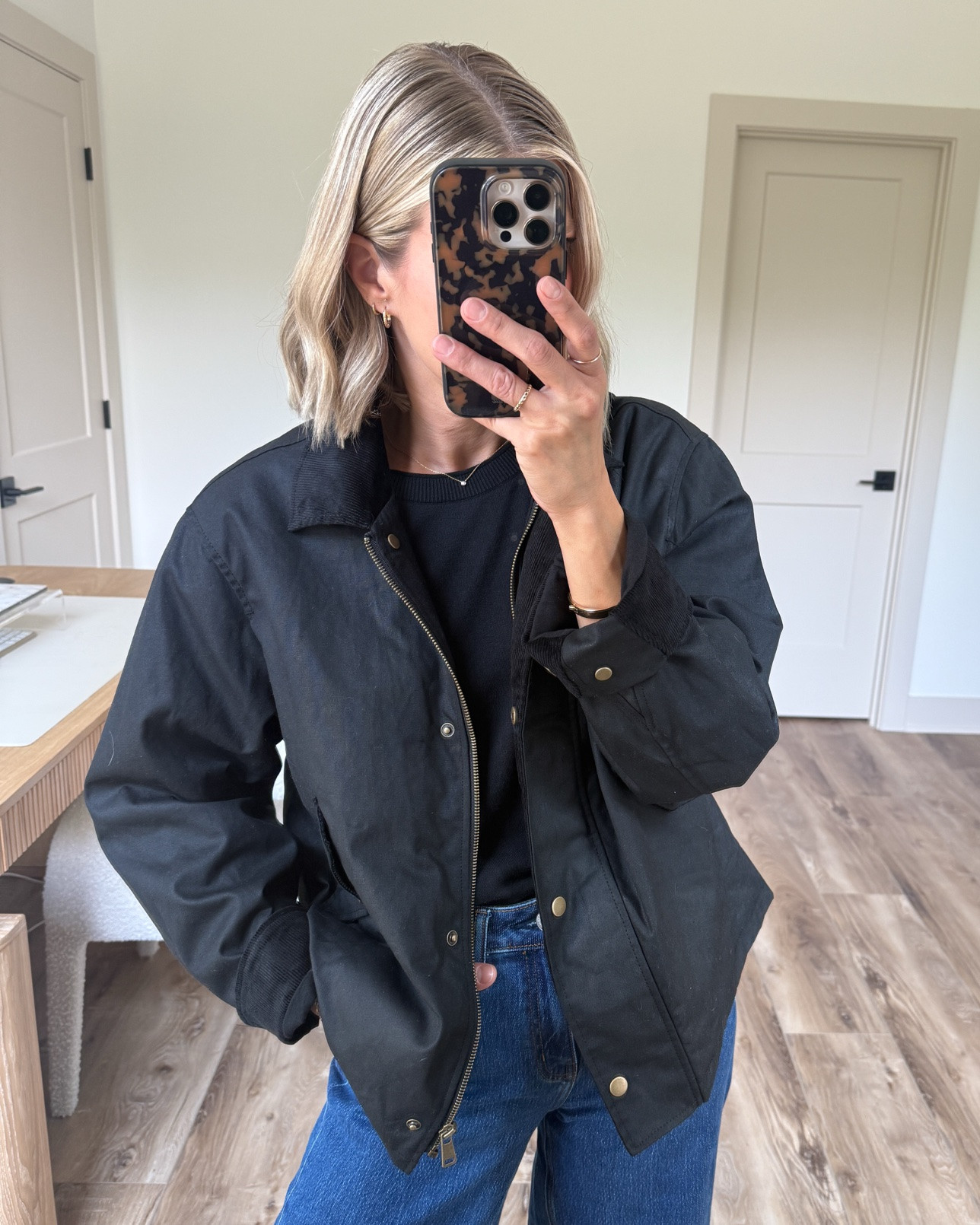 Wearing medium wax coat, small sweater tee, flats tts

#LTKOver40 #LTKgrwm #LTKootd