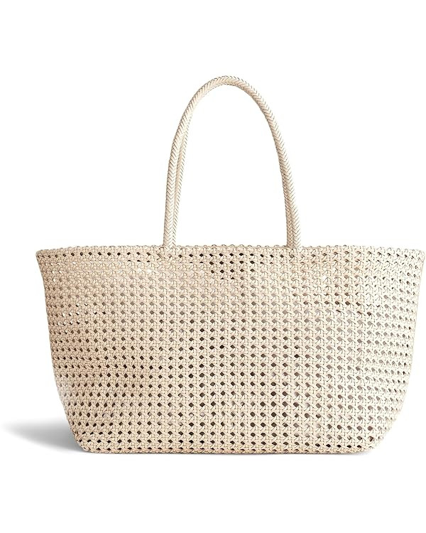 Madewell Large Caning Tote, Alabaster | Amazon (US)