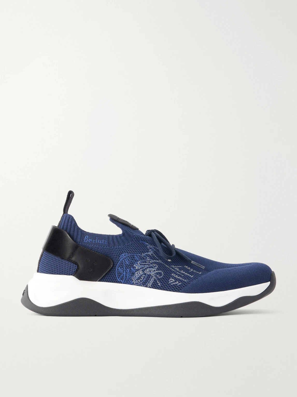 Berluti Shadow blue knit sneakers