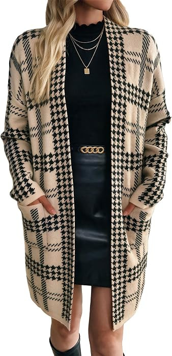 SunnyMelody Womens Long Sweater Cardigan | Amazon (US)