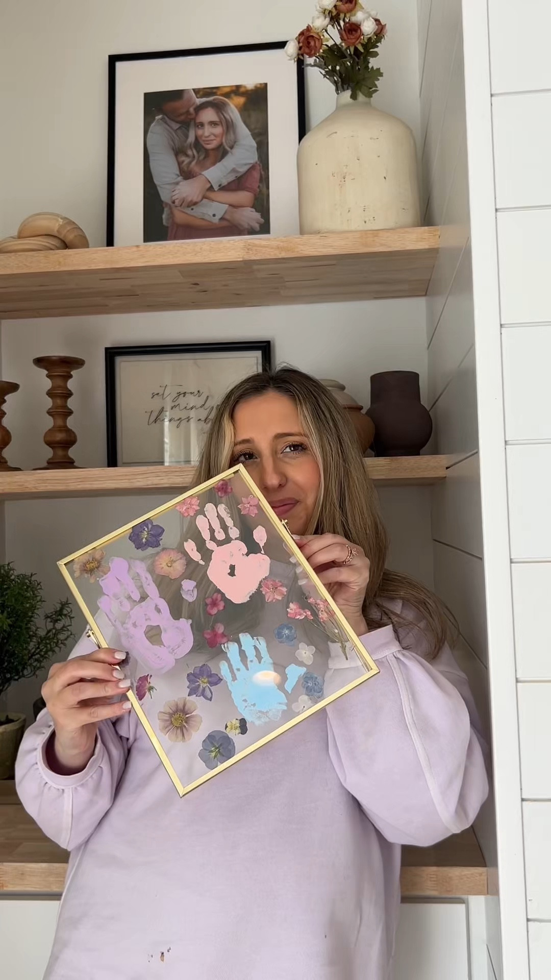 
My most favorite Mother’s Day gift ever!! My babies handprints and beautiful
Flowers 

Mother’s Day gift idea
Mother’s Day diy gift
Mother’s Day craft
Mother’s Day pressed flower photo frame
Handprint frame 

#LTKHome #LTKmomlife #LTKMothersDay