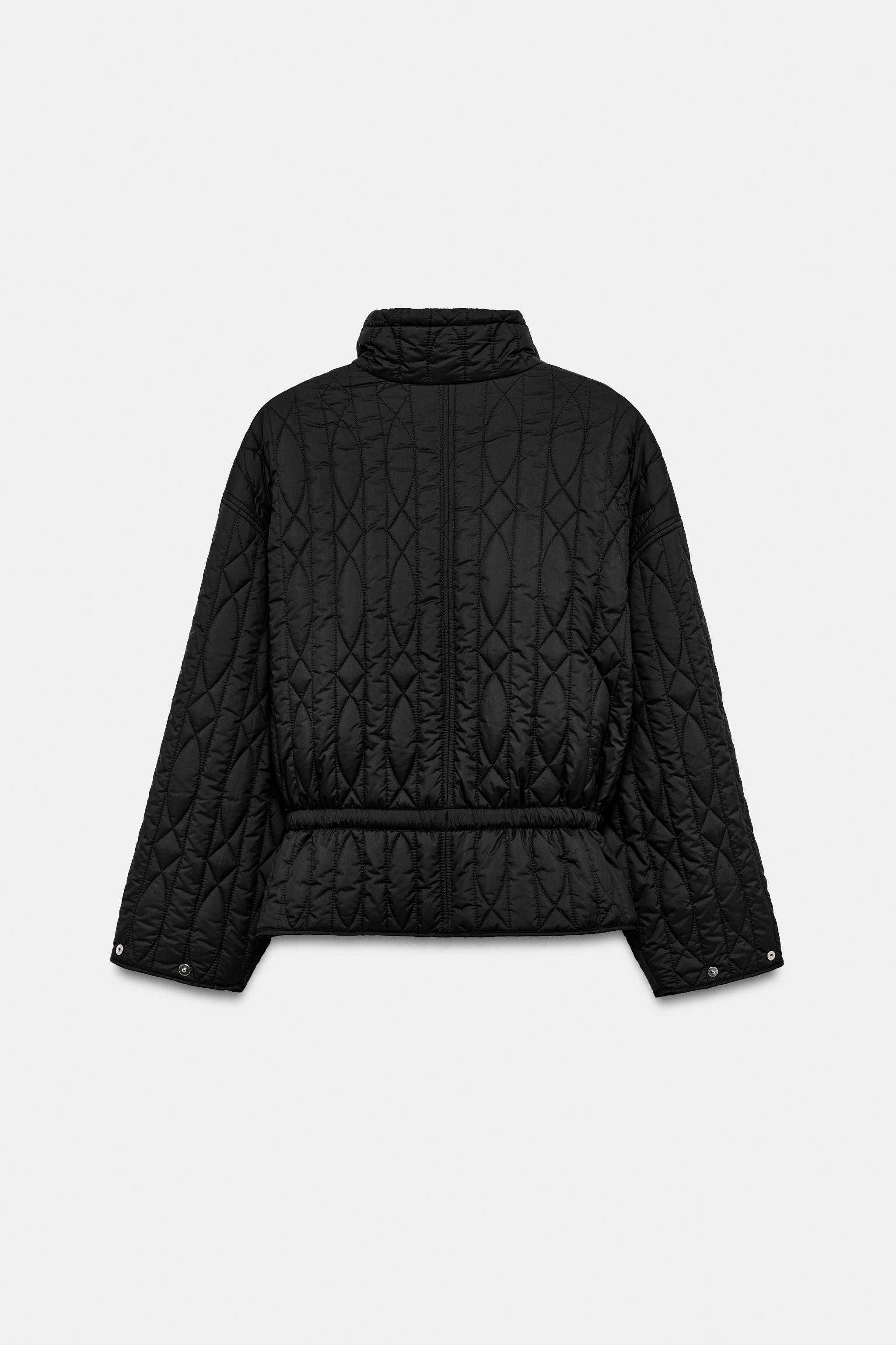 QUILTED STAND-UP COLLAR JACKET | Zara US