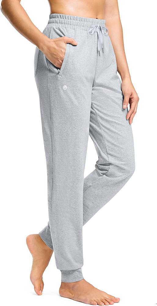 G Gradual Women's 30"/32"/34" Inseam Tall Sweatpants Cotton Joggers with Zipper Pockets Yoga Loun... | Amazon (US)
