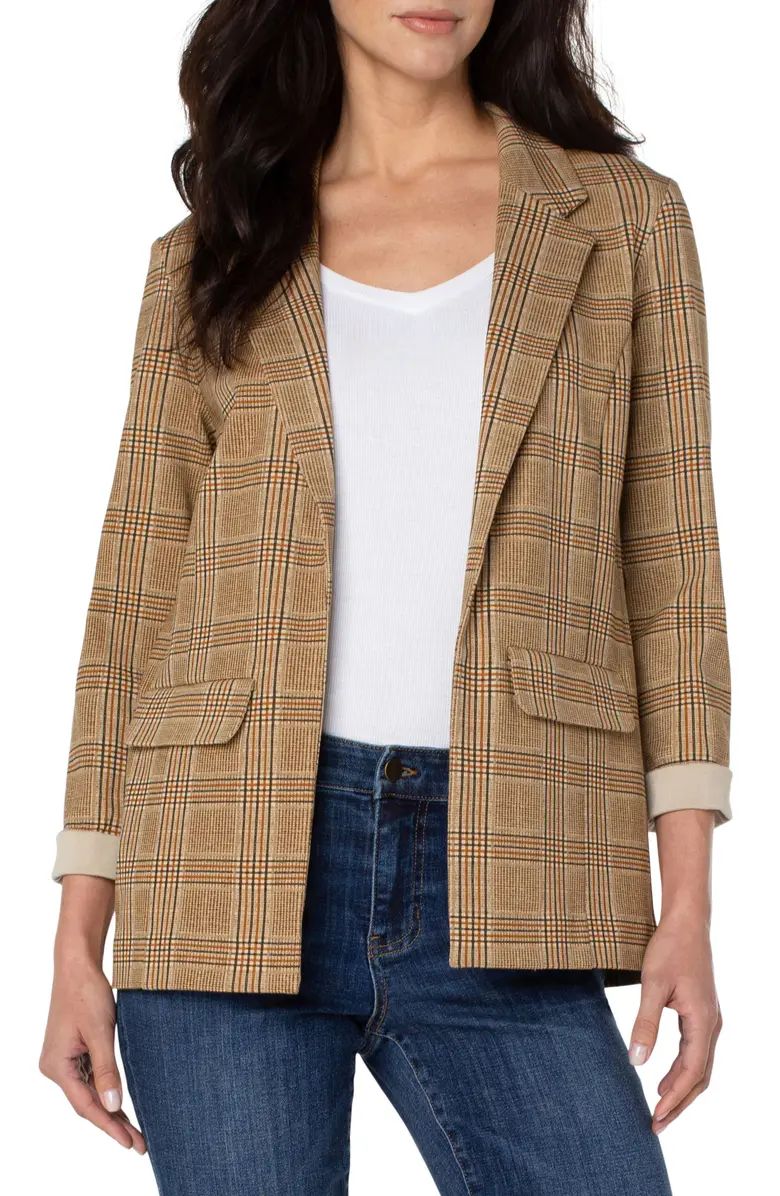 Liverpool Plaid Boyfriend Blazer | Nordstrom | Nordstrom