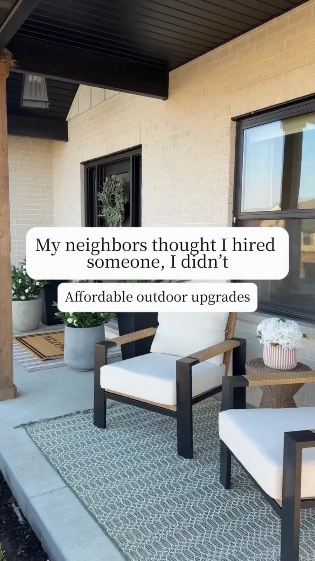 My neighbors thought I hired someone , I didn’t 🤭 

These affordable outdoor upgrades easily transformed my patio and porch! ☀️🏡😍

#LTKSaleAlert #LTKHome