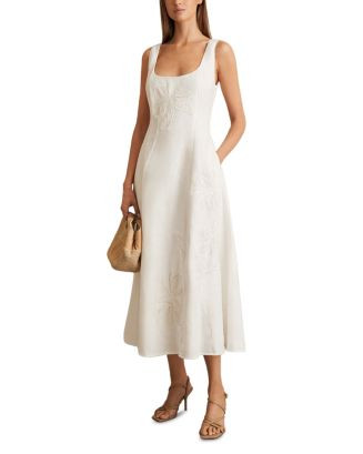 Elise Linen Floral Embroidered Dress | Bloomingdale's (US)