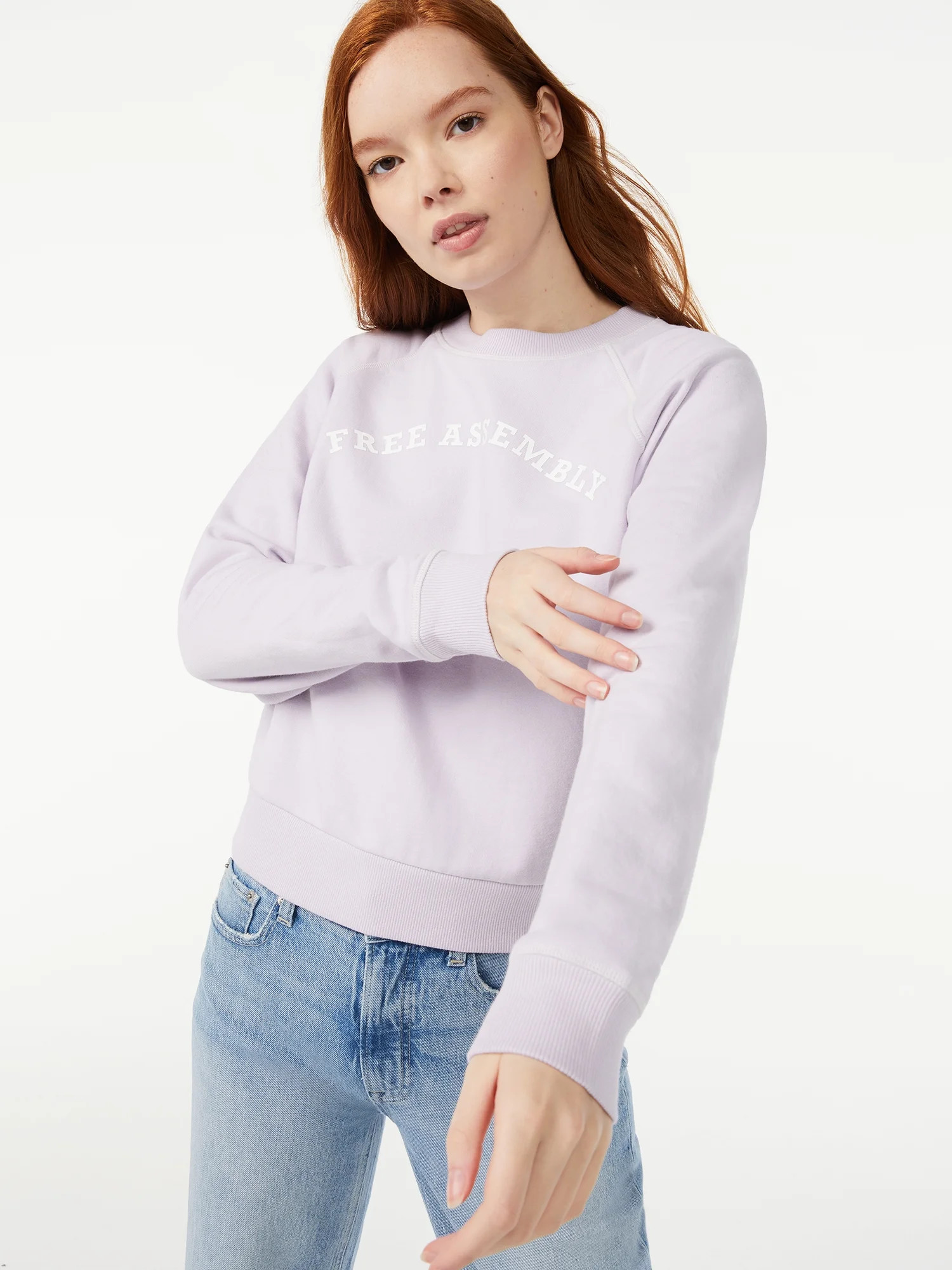 Free Assembly - Free Assembly Women’s Classic Raglan Sweatshirt - Walmart.com | Walmart (US)