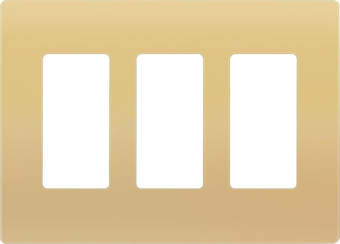 ENERLITES Elite Series Screwless Decorator Wall Plate Child Safe Outlet Cover, Gloss Finish, Size... | Amazon (US)
