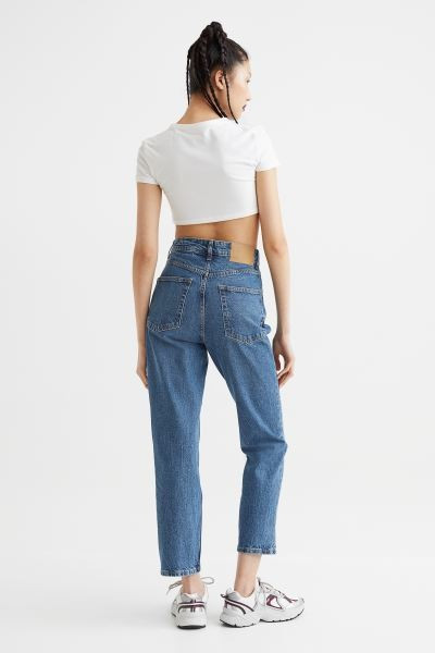 Conscious choice  New Arrival5-pocket, slim-fit jeans in slightly stretchy cotton denim with a hi... | H&M (US + CA)