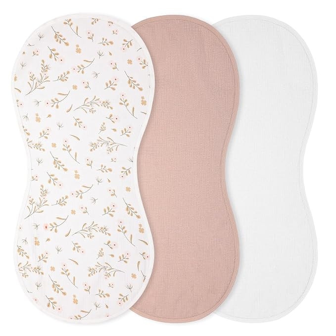3 Pcs Changing Pad Liners Fits in Peanut Shape Changing Pad Waterproof Diaper Mats Organic Cotton... | Amazon (US)