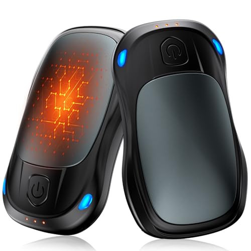 Hand Warmers Rechargeable 2 Pack, MKG Electric Hand Warmer, 20 Hrs Long Lasting Reusable USB 2 in 1 Handwarmers with 3 Quick Heating Levels for Camping, Hunting, Golf, Women Men Winter Gift (Gray) | Amazon (US)