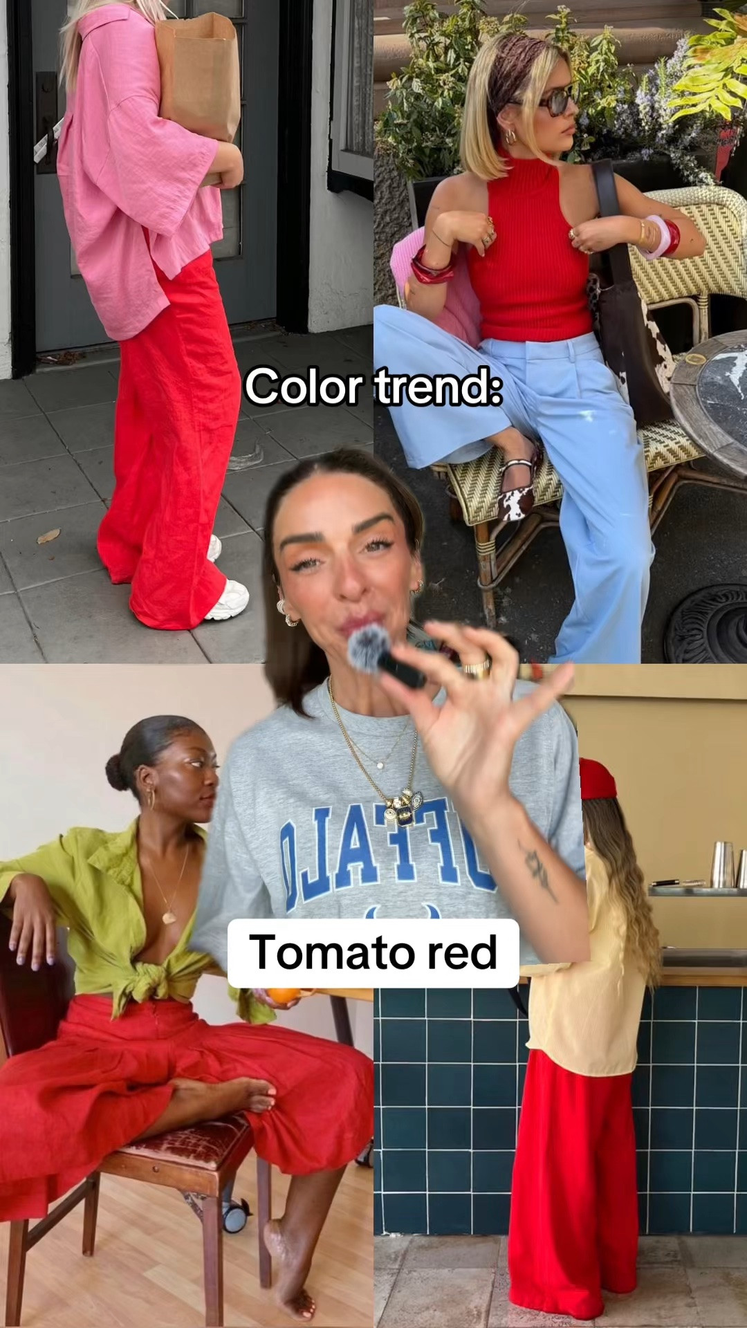 Tomato red is going to be the color of the season for fall, but how are we styling it?