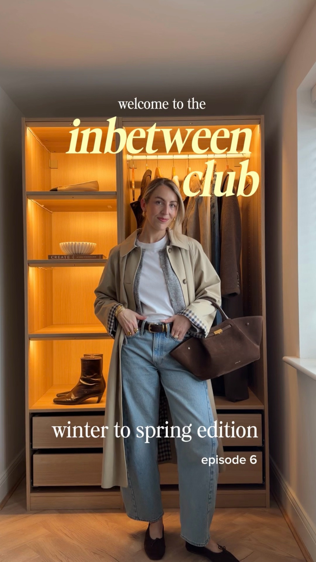 The In-Between Club 🤍🧥— episode 6

The @SEZANE  Clyde trench is my most worn coat that I reach for when winter is over — but it’s not spring yet.

It’s lighter than wool, but still structured, and works with everything I’m already wearing. I just love it so much 👏🏻

It’s always my default for this in-between season. 

Trench coat, barrel leg jeans, grey cardigan, capsule wardrobe, transitional outfits 

#LTKstyletip #LTKspring #LTKuk