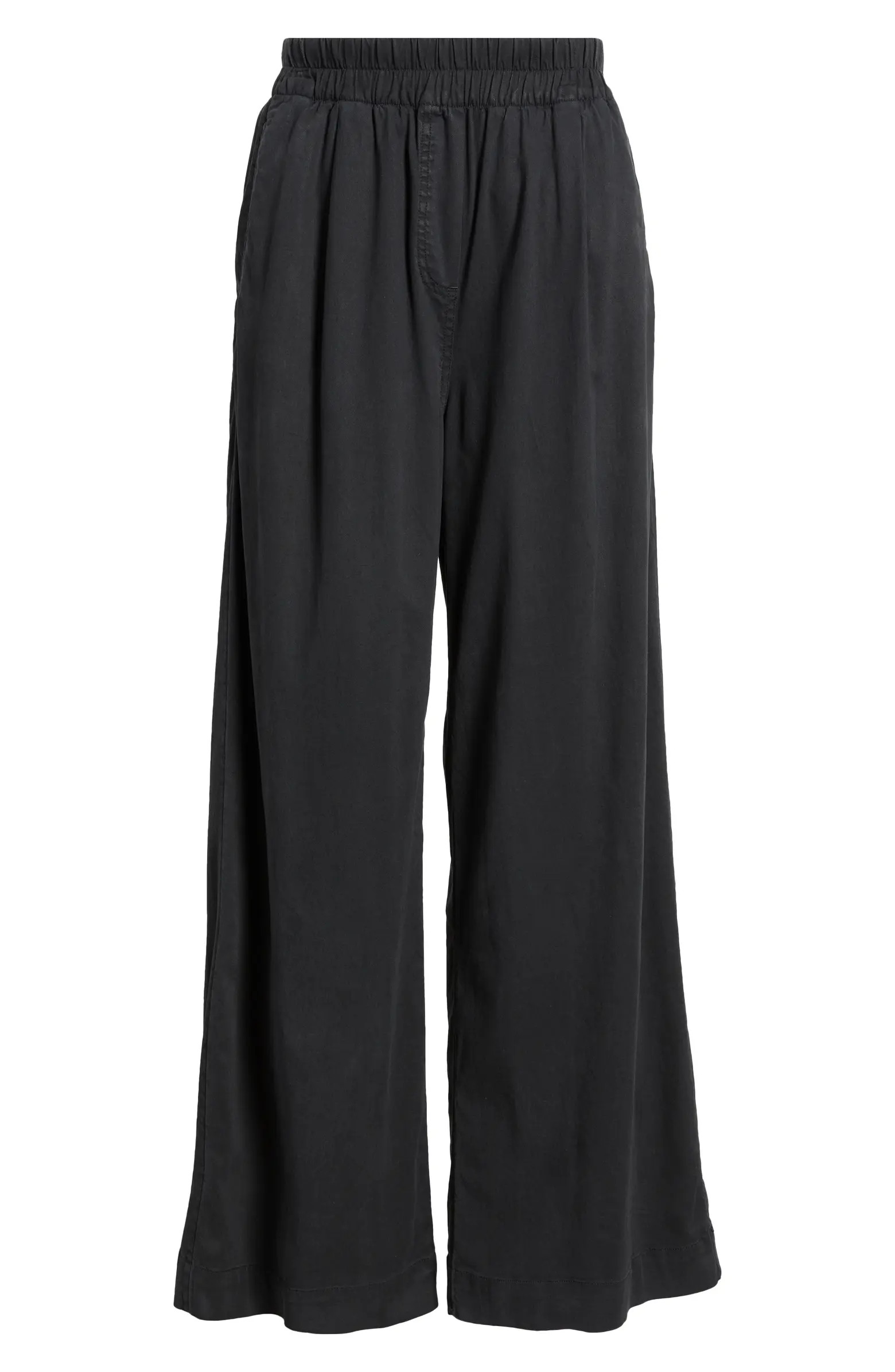 Pleated Wide Leg Pull-On Pants | Nordstrom