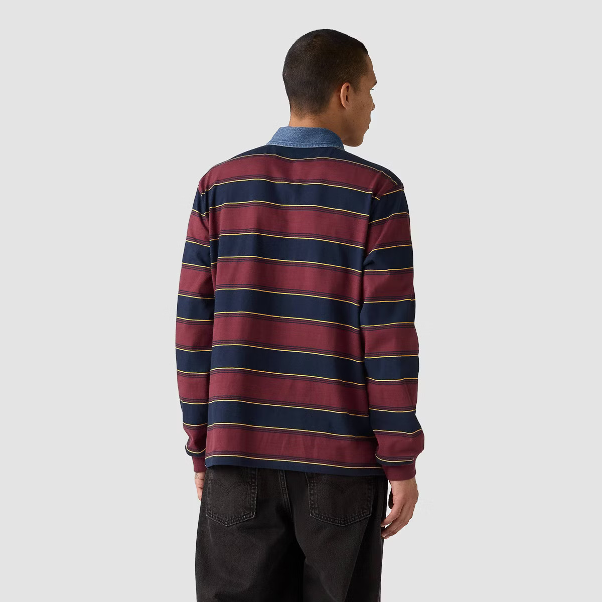 Levi's® Men's Rugby Long Sleeve Polo Shirt - Gray | Target