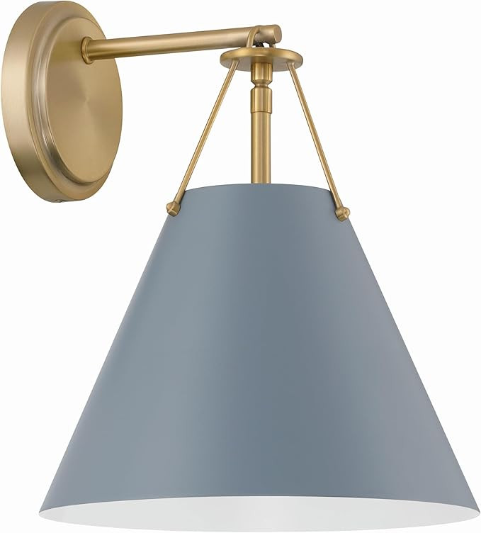 Crystorama Xavier 1 Light Vibrant Gold + Blue Sconce | Amazon (US)