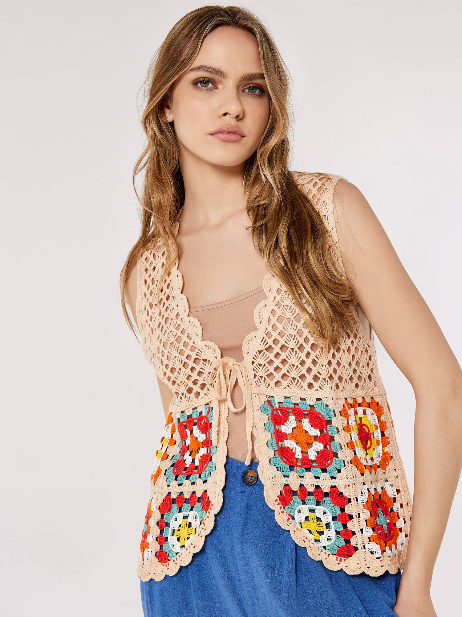 Granny Squares Crochet Waistcoat | Apricot Clothing | Apricot (UK)
