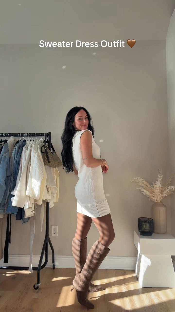 Styling my favorite sweater dress 🤎 I’ll have all my outfit details on my LTK in the outfit inspo section!

My sizing: 5’7”, 145 lbs, 32DD
Wearing size small

#LTKNYFW #LTKootd #LTKgrwm
