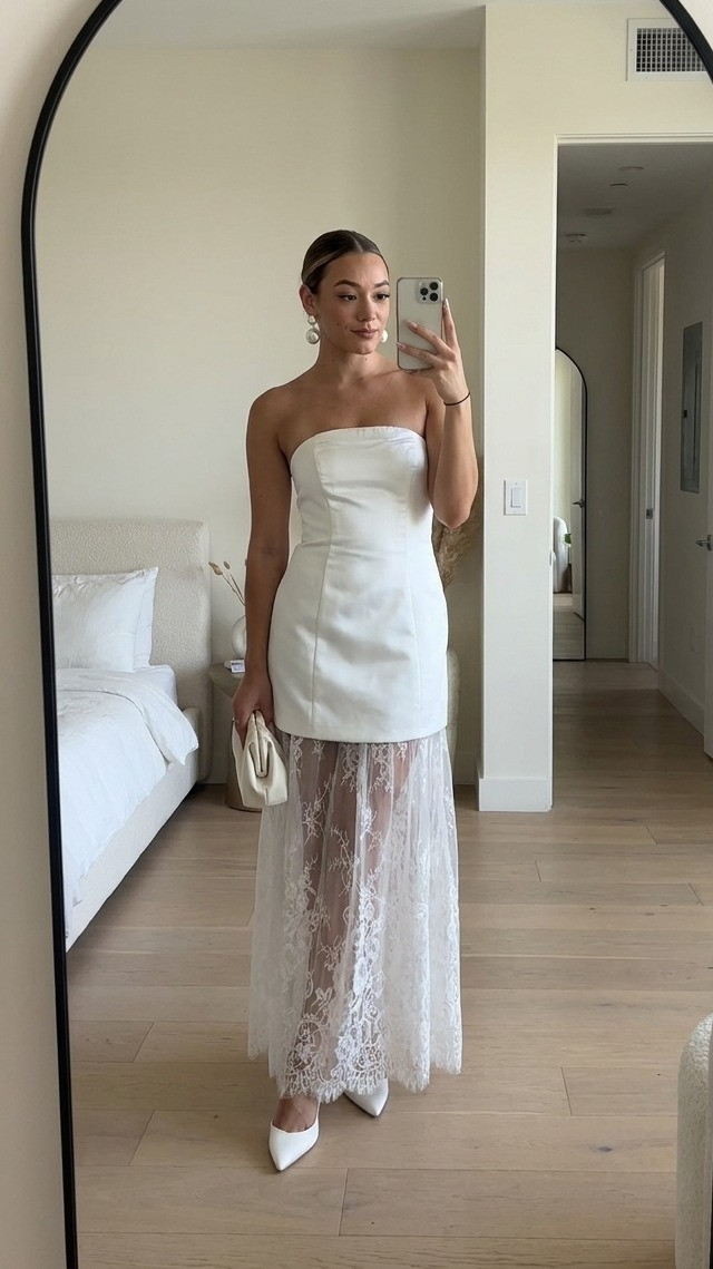 Satin Lace Maxi Dress | Rehearsal Dinner & Honeymoon Dress

A romantic satin lace maxi perfect for your rehearsal dinner, honeymoon dinner, engagement photos, destination wedding welcome party, anniversary dinner, bridal shower, or bridal vacation. 

 #LTKTravel #LTKWedding