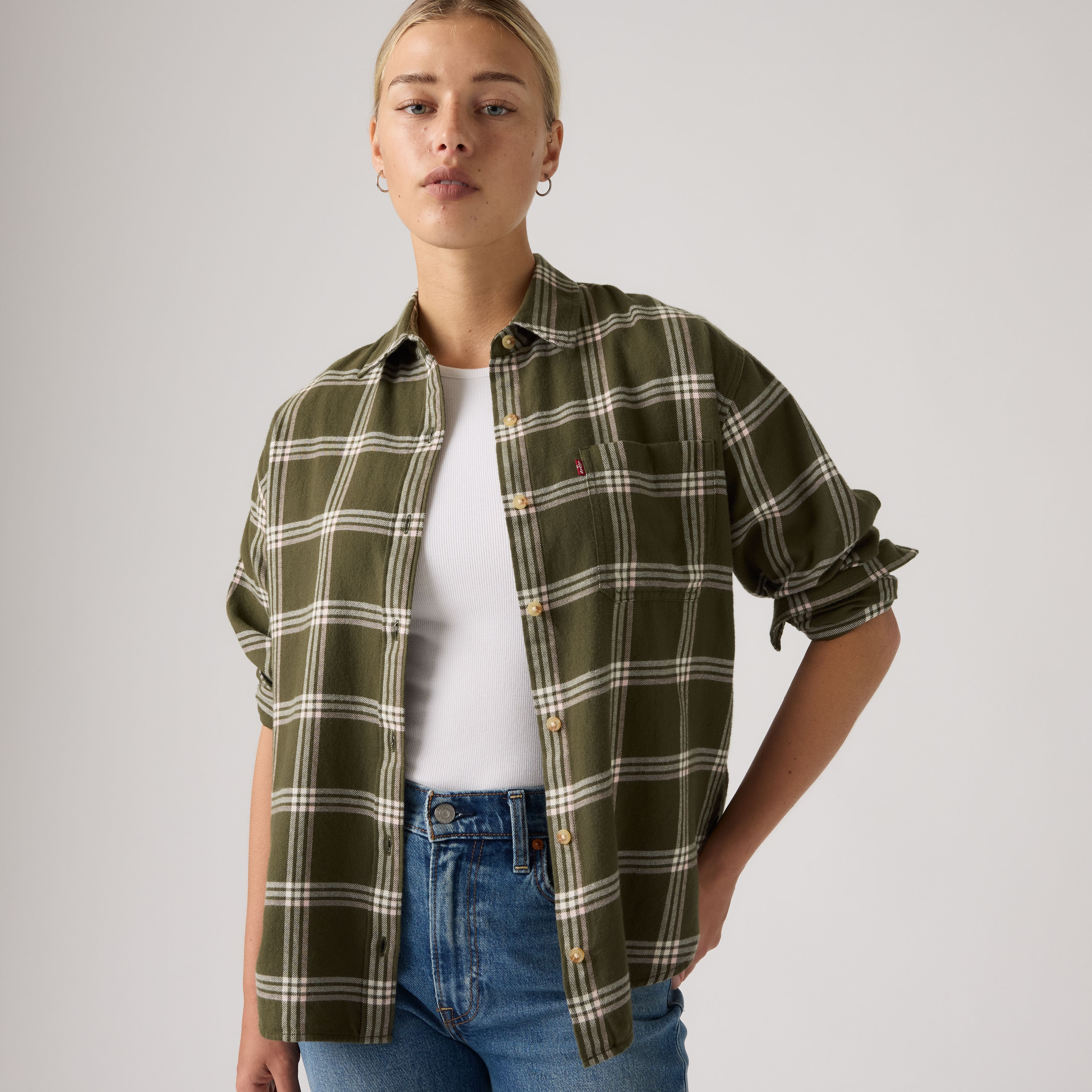 Levi's Nash Flannel Button Down Shirt - Women's S | Levi's US