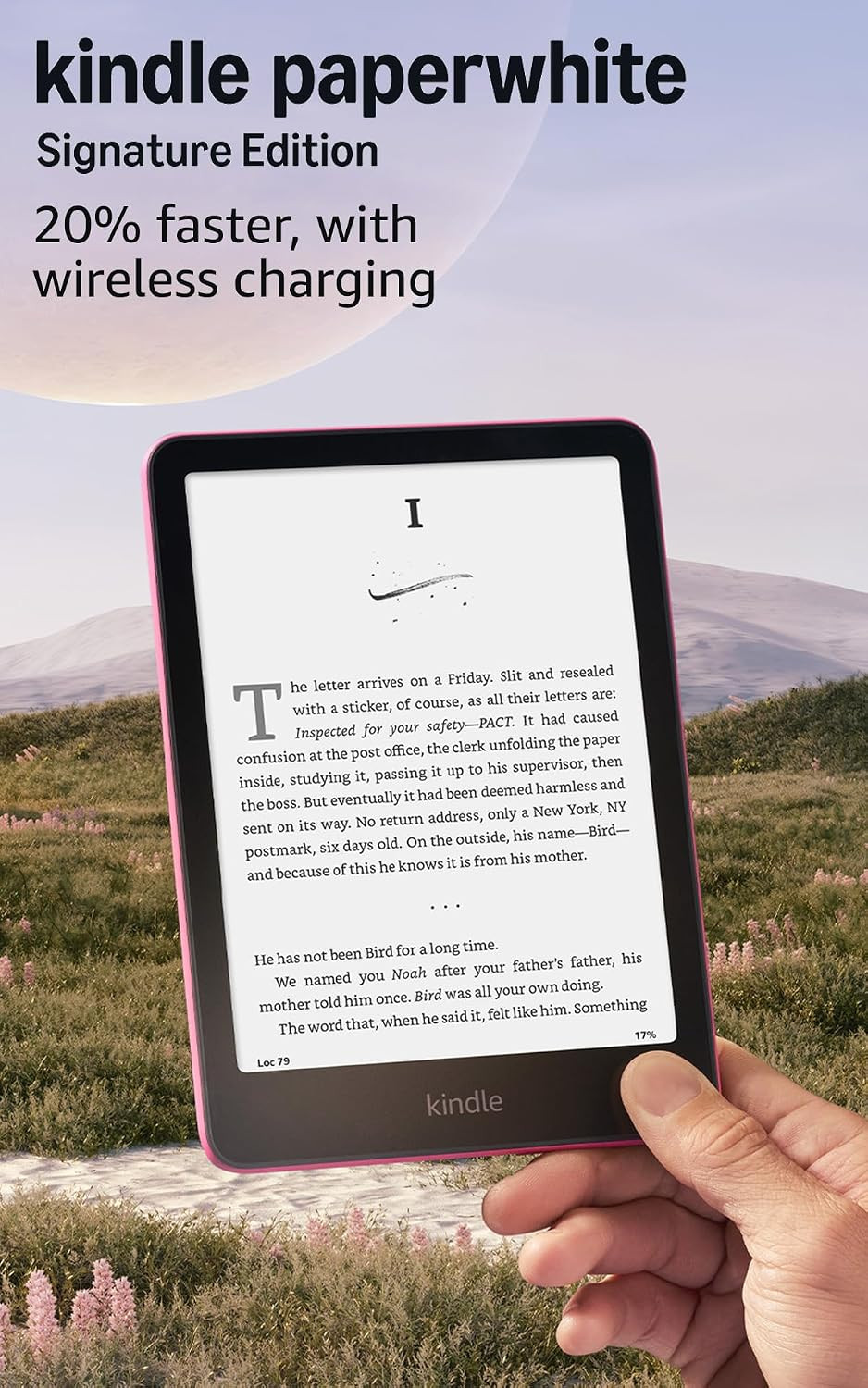 Amazon Kindle Paperwhite Signature Edition 32GB (2024 model) – Auto-adjusting front light, wireless charging, and weeks of battery life – Metallic Raspberry | Amazon (US)