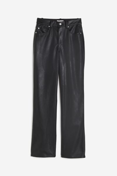 Coated Pants - Black - Ladies | H&M US | H&M (US + CA)