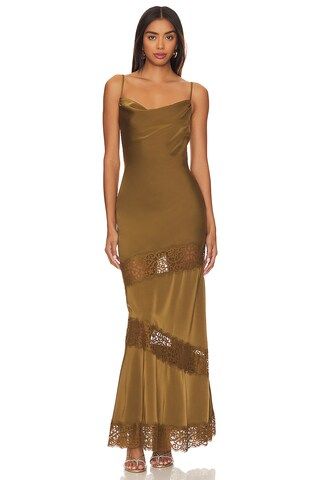 House of Harlow 1960 x REVOLVE Nouvelle Maxi Gown in Olive Green from Revolve.com | Revolve Clothing (Global)