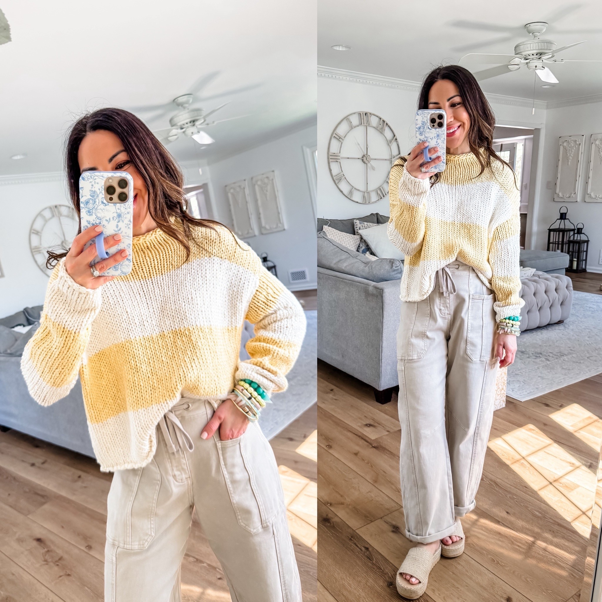 20% off sitewide @socialthreads with code TAMMY20. 
Small sweater. 25 cargo pants. Sandals TTS.

#LTKPetite #LTKSaleAlert #LTKOver40