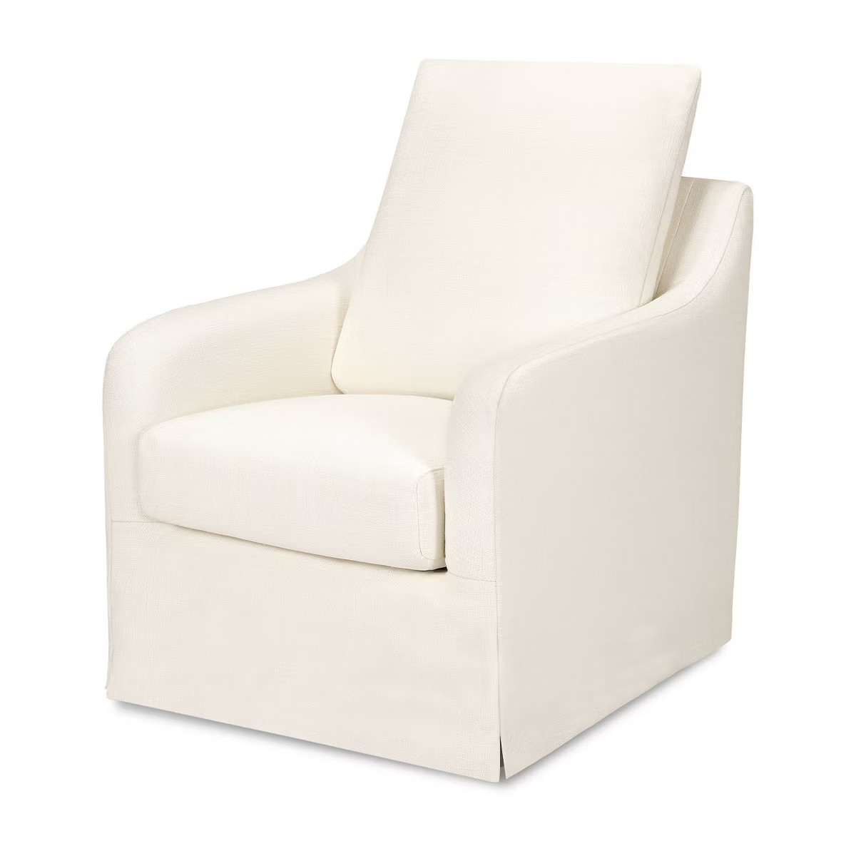 Namesake Reese Slipcover Swivel Glider - Ivory Eco-Linen | Target
