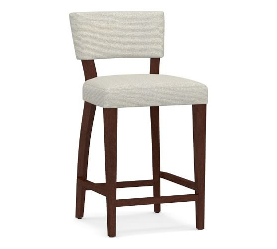 Payson Upholstered Stool | Pottery Barn (US)