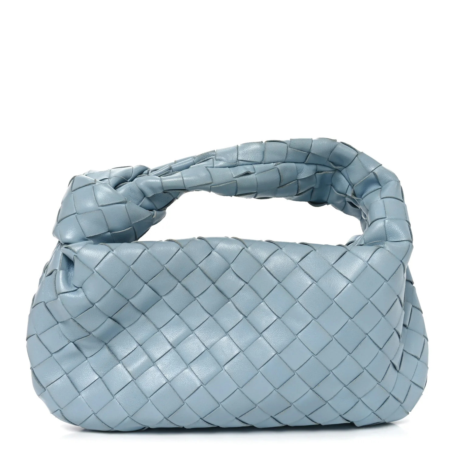 Nappa Intrecciato Mini Jodie Teal Washed | FASHIONPHILE (US)