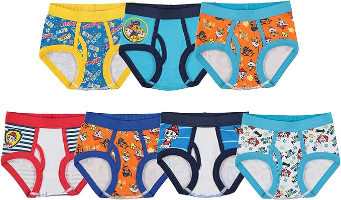Paw Patrol Boys' 100% Combed Cotton Underwear Multipacks with Chase, Skye, Rubble & More in Sizes... | Amazon (US)