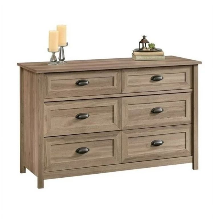 Pemberly Row 6 Drawer Dresser in Salt Oak | Walmart (US)
