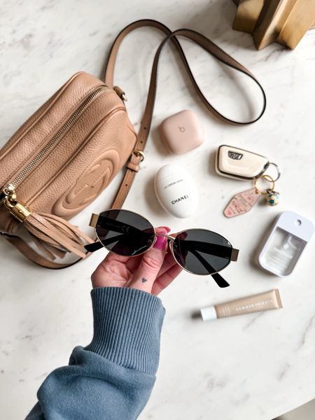 Save on these sunglasses with code JENNAMC10 
Chanel hand lotion and white key fob Amazon finds touchland  hand sanitizer 
