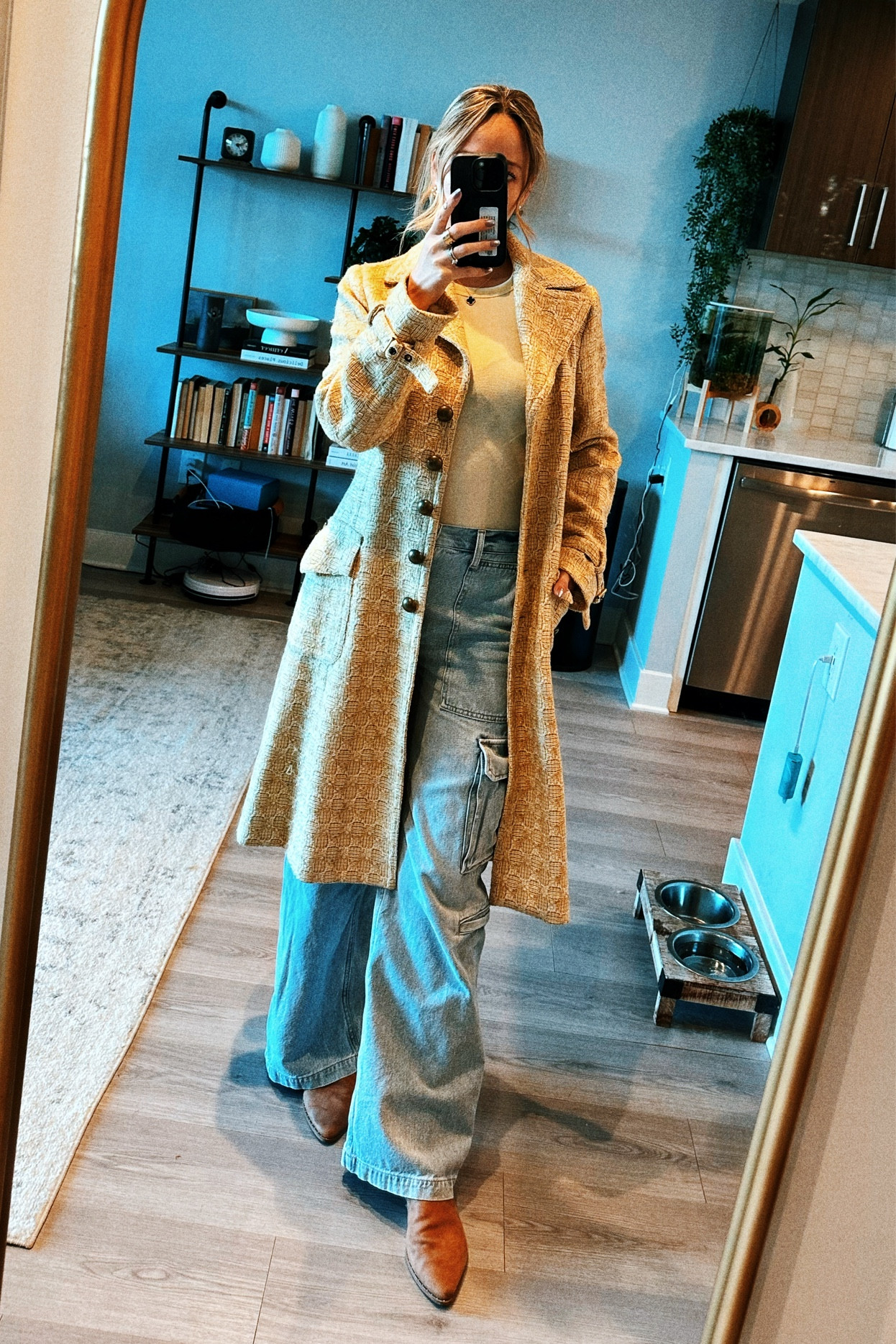 Spice up a boring old tank with a cute and cozy wool coat, add some wide leg cargo jeans and a pointed toe mule for the cutest fall fit. Work friendly, errand friendly, brunch friendly, it works for it all! 

#LTKSeasonal #LTKShoeCrush #LTKStyleTip