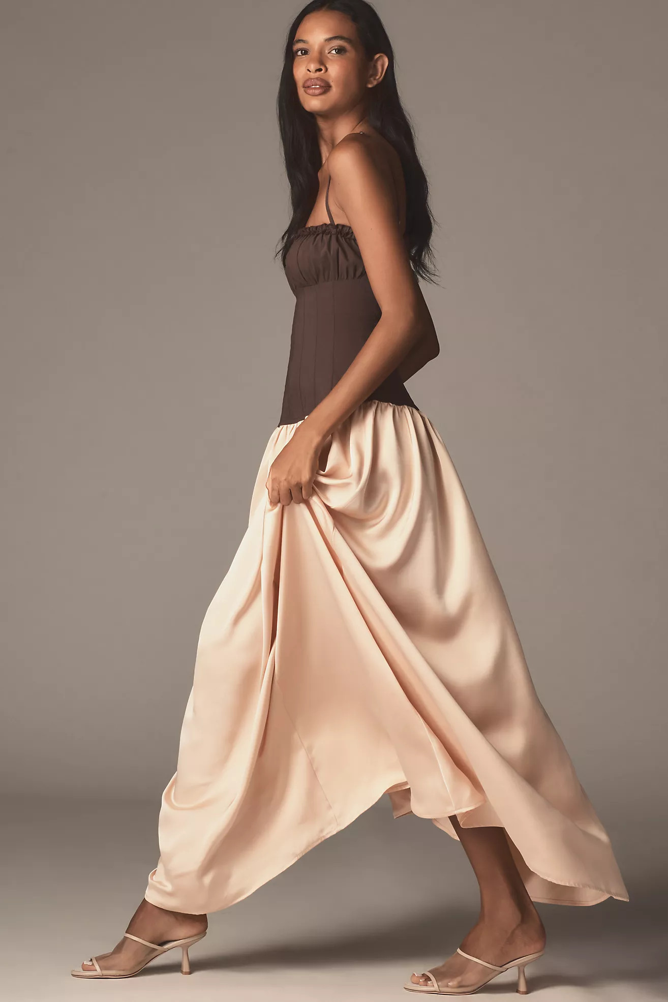 WeWoreWhat Drop-Waist Corset Maxi Dress | Anthropologie (US)