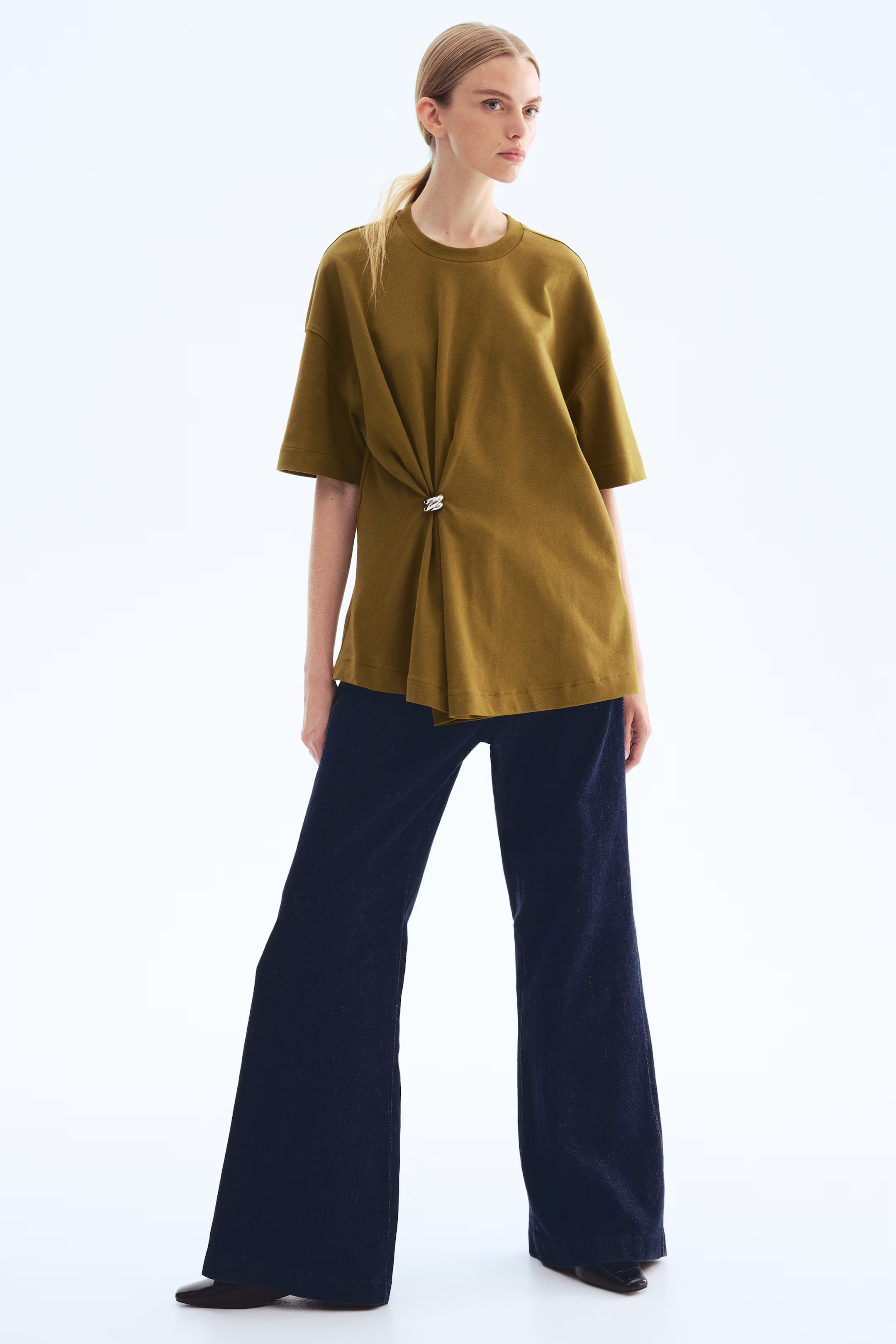 Metal-Detail T-Shirt | H&M (US + CA)